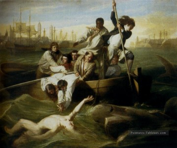 Brrok Watson et le requin colonial Nouvelle Angleterre John Singleton Copley Peinture à l'huile